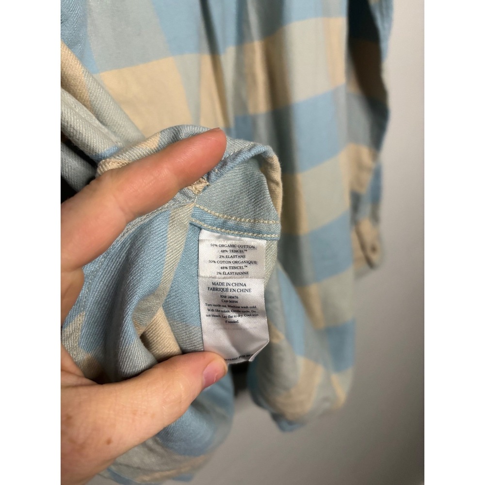Faherty Classic Flannel Buffalo Check Shirt Organic Cotton Coastal Fall Layering - Picture 7 of 8